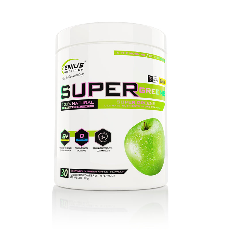 Vegan | Super Greens 300g, pudra, Genius Nutrition, Supliment pentru imunitate 0
