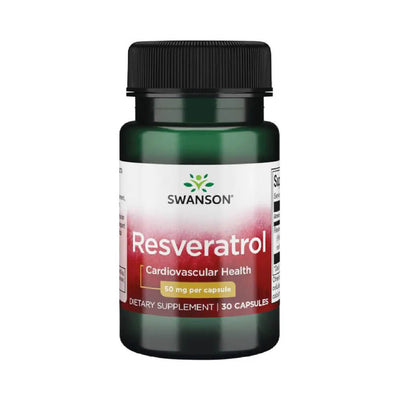 Suplimente pentru sanatate | Resveratrol 50mg, 30 capsule, Swanson, Supliment antioxidanti sportivi 0