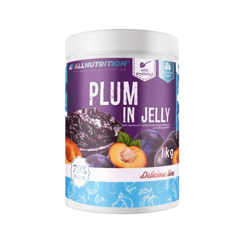 Alimente & Gustari | Gem de prune fara zahar Plum In Jelly, 1kg, Allnutrition, Indulcit cu eritritol 0