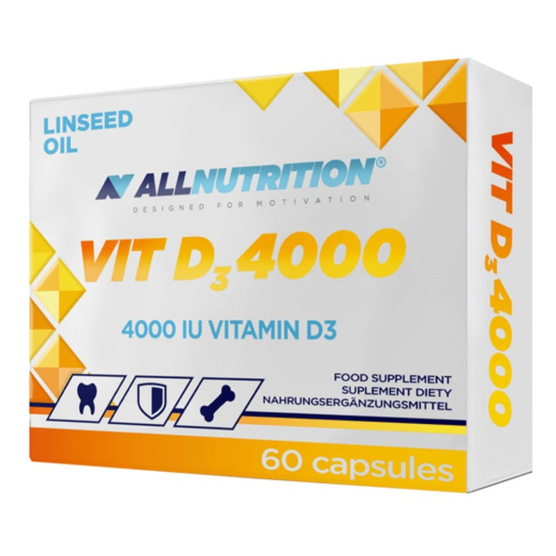 Suplimente pentru oase si articulatii | Vitamina D3 4000IU 60 capsule, Allnutrition, Supliment alimentar pentru imunitate si sanatate 0