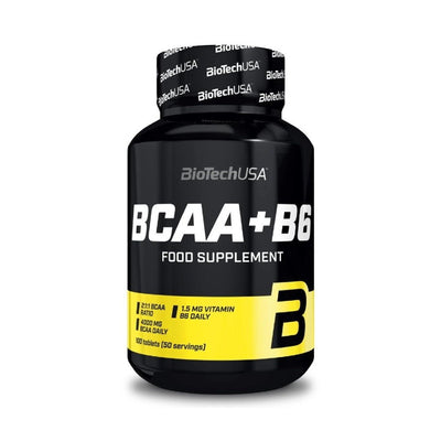 BCAA | BCAA+B6, 100 tablete, BiotechUSA, Aminoacizi pentru refacere 0