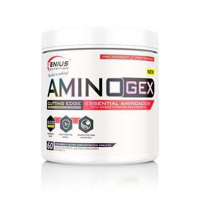 Aminoacizi | AMINOGEX 300 tablete, Genius Nutrition, Aminoacizi din sursa fermentata 0