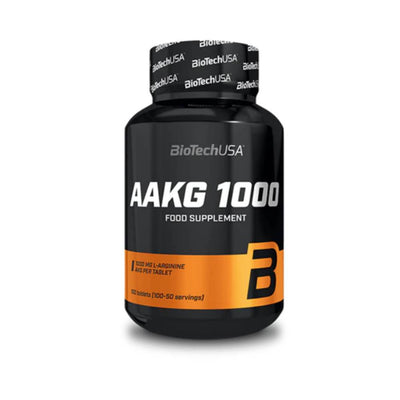 Arginina | AAKG 1000, 100 tablete, BiotechUSA, Oxid nitric 0