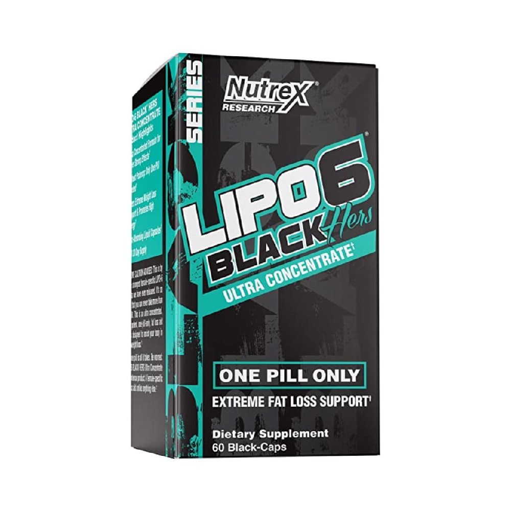 NUTREX - LIPO 6 BLACK HERS ULTRA CONCENTRATE 60 BLACK CAPS - Nutriland ...