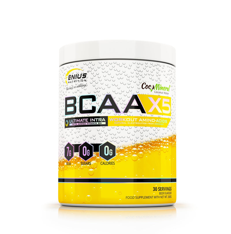 Aminoacizi | BCAA-X5® 360g, pudra, Genius Nutrition, Aminoacizi din sursa fermentata, Fara zahar si calorii 14