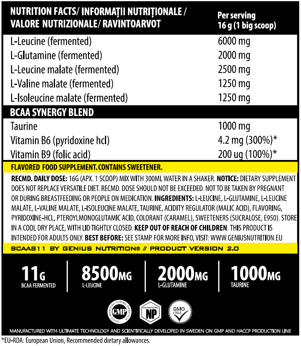 undefined | BCAA811 400g/25big serv 2