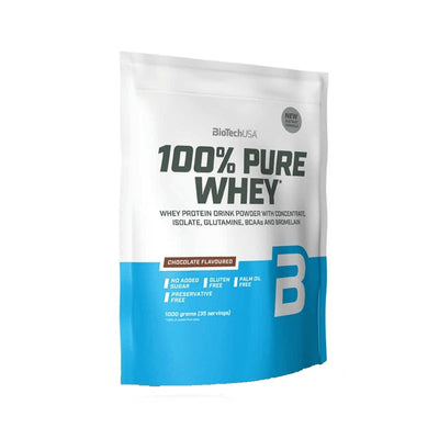 Proteine | 100% Pure Whey 1kg, pudra, Biotech USA, Concentrat si izolat proteic din zer 0