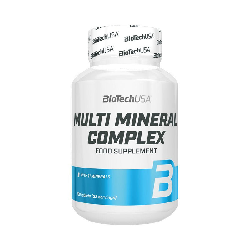 Vitamine si minerale | Complex de multi-minerale, 100 tablete, Biotech USA 0