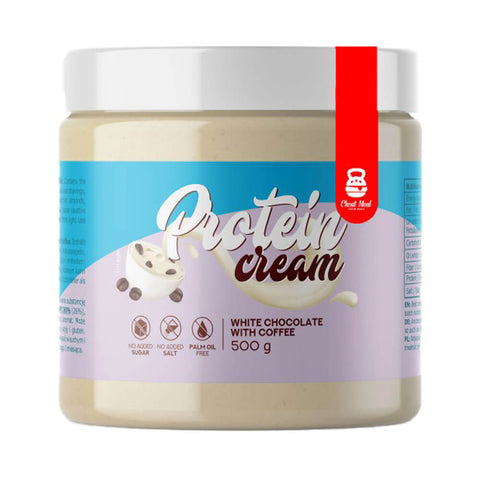 Gluten free | Crema proteica 500g Ciocolata alba cu cafea 0