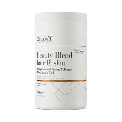 Colagen Beauty Blend Hair & Skin pudra, 360g, Ostrovit, Supliment alimentar pentru par si piele French Vanilla 1