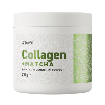 Colagen Colagen + Matcha pudra, 200g, Ostrovit, Supliment alimentar pentru sanatate si frumusete 1