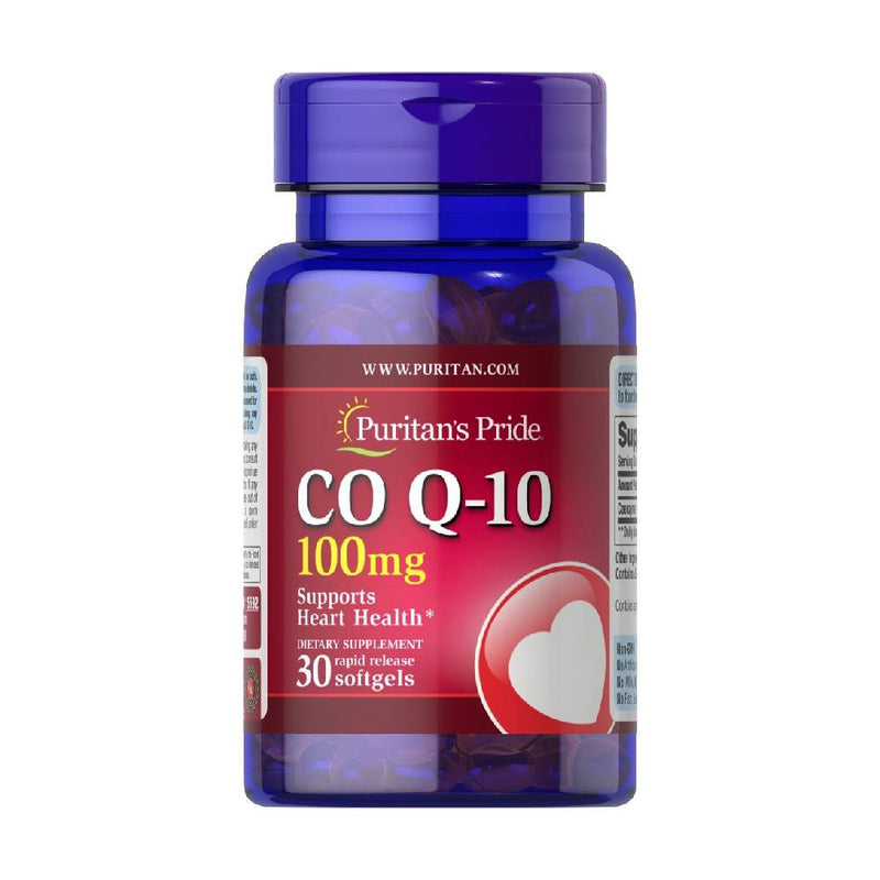 Suplimente Antioxidanti | CO Q10 100mg, 30 capsule moi, Puritan’s Pride, Supliment antioxidanti sportivi 0
