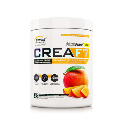 Creatina | CREAF7 405g, pudra, Genius Nutrition, Complex de creatina 4