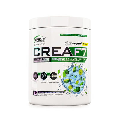 Creatina | CREAF7 405g, pudra, Genius Nutrition, Complex de creatina 3