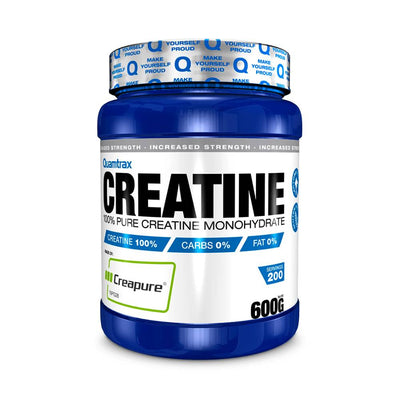 Creatina | Creatina monohidrata Creapure®, pudra, 600g, Quamtrax, Supliment pentru crestere masa musculara 0