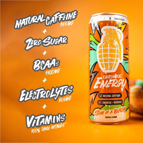 Suplimente antrenament | Energy Drink 330ml, Grenade, Supliment alimentar pre-workout cu cofeina 6