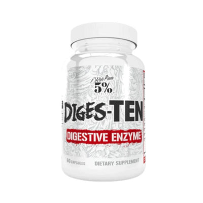 Digestie | Diges-ten, 60 capsule, 5% Nutrition, Enzime digestive 0