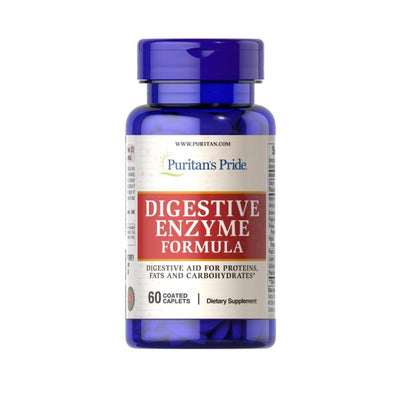 Digestie | Enzime digestive, 60 tablete, Puritan’s Pride, Supliment alimentar pentru digestie 0