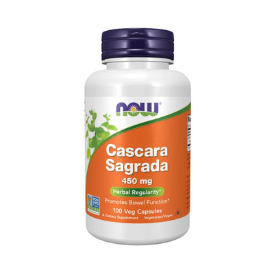 Digestie | Extract de Cascara Sagrada 450mg, 100 capsule, Now Foods, Supliment alimentar sanatate digestiva 0