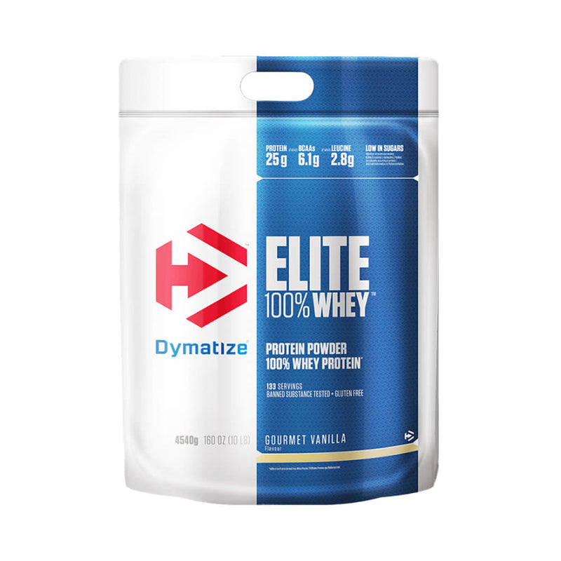 Suplimente antrenament | Elite Whey Protein 4,5kg, pudra, Dymatize, Concentrat proteic din zer 0