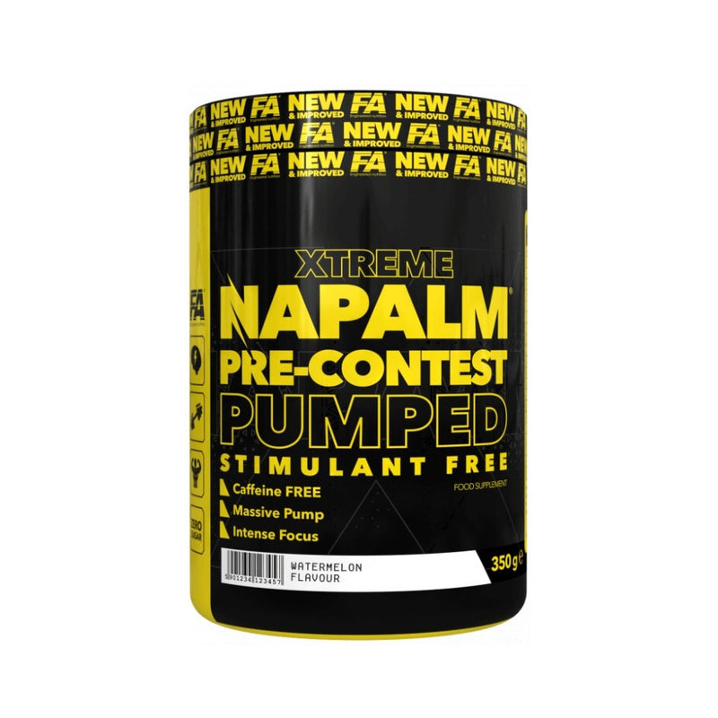 Pre-workout | Napalm Pre-Contest Pumped Stimulant Free, pudra, 350g, Fitness Authority, Supliment alimentar pre-workout fara cofeina 0