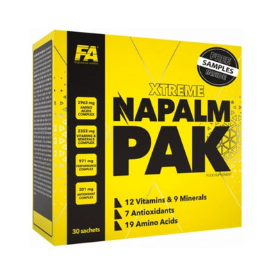 Vitamine si minerale | Xtreme Napalm Pak 30 plicuri, Fitness Authority, Complex de vitamine si minerale pentru sportivi 0