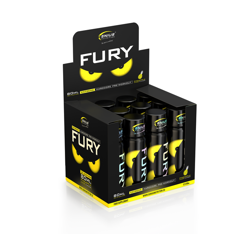 Pre-workout | FURY EXTREME SHOT 80ml, Genius Nutrition, Supliment alimentar pre-workout 3