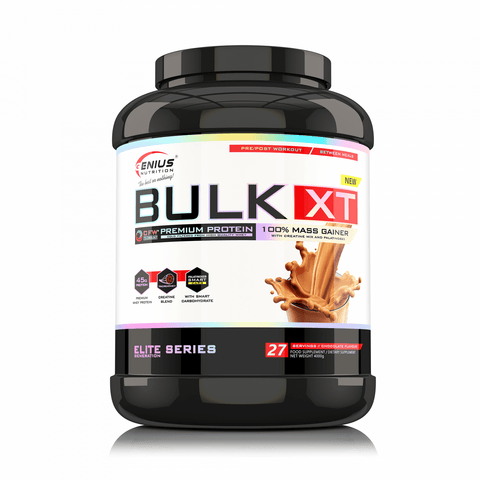 Gainer BULK - XT pudra, 4000g, Genius Nutrition, Supliment crestere masa musculara 2