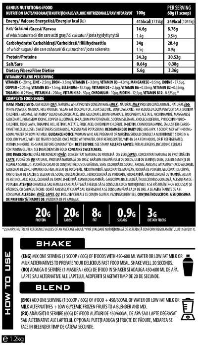 Genius Nutrition | iFOOD 1200g/20mese 1