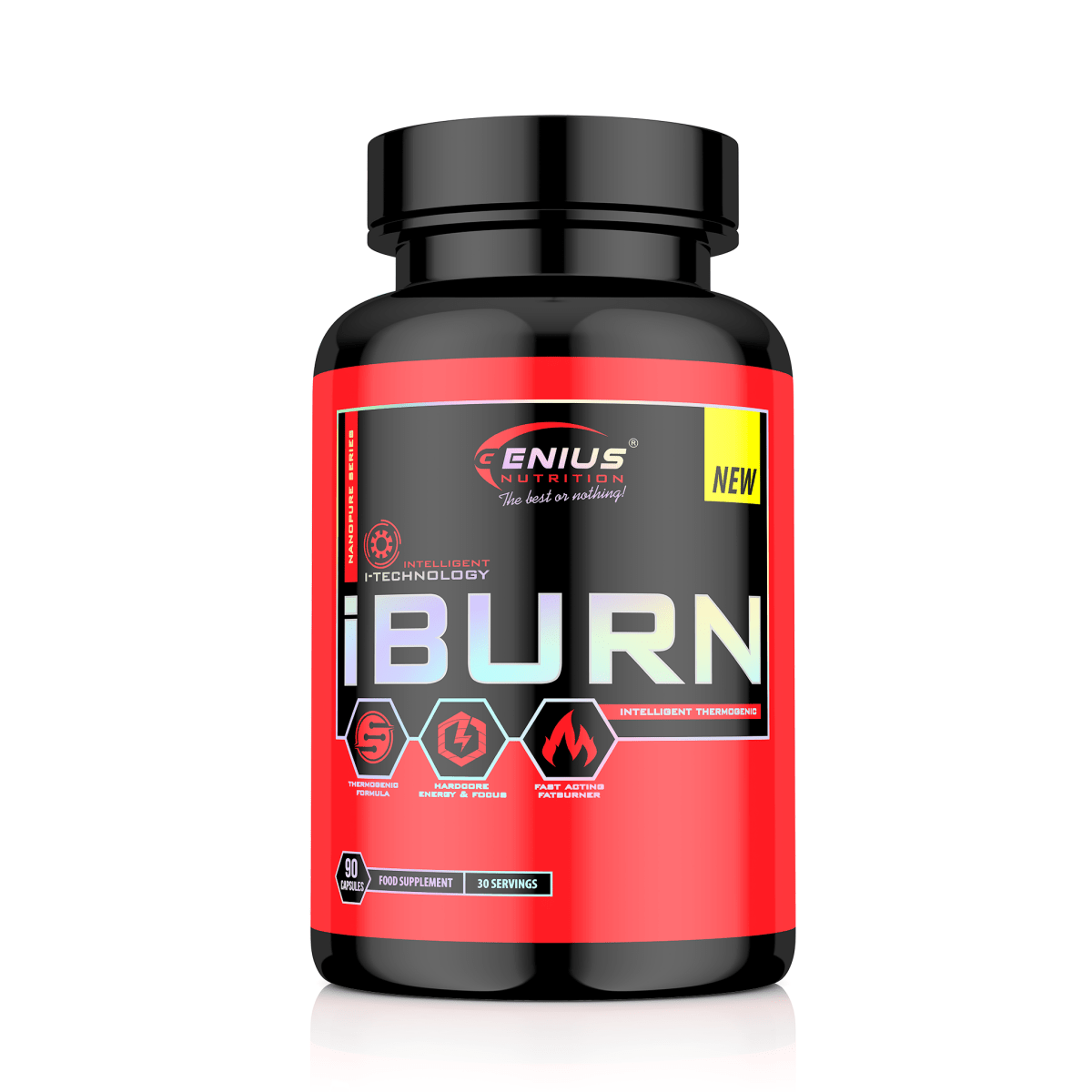 iBURN 90capsule, Genius Nutrition, Supliment alimentar de tip arzator ...