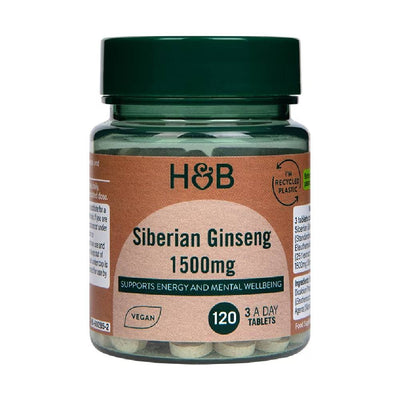 Imunitate Ginseng Siberian 1500mcg, 120 tablete, Holland & Barrett, Supliment alimentar pentru imunitate 1