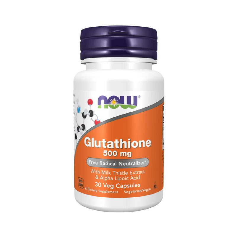Now Foods | Glutation 500 mg, 30 capsule, Now Foods, Supliment alimentar pentru detoxifiere si imunitate 0