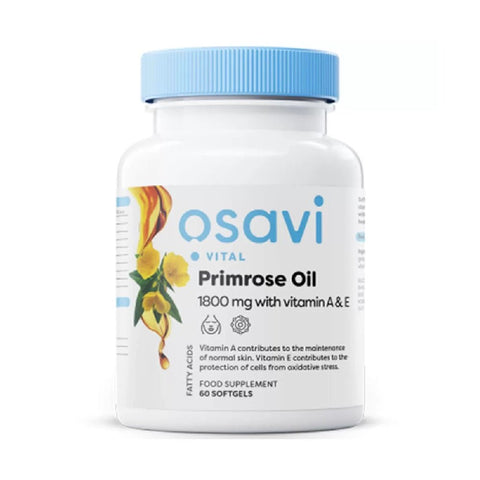 Suplimente Antioxidanti | Ulei de primula 1800mg cu vitamina A si E, 60 capsule, Osavi, Supliment antioxidant 0