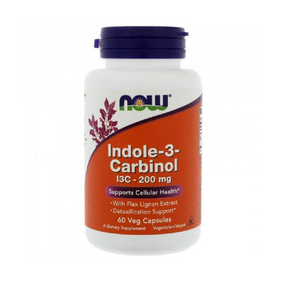 Now Foods | Indol-3-Carbinol 200mg, 60 capsule, Now Foods, Supliment alimentar Diindolilmetan DIM 0