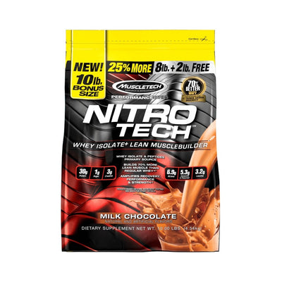 Proteine | NitroTech Performance Series 4.54kg, pudra, Muscletech, Izolat proteic din zer 0