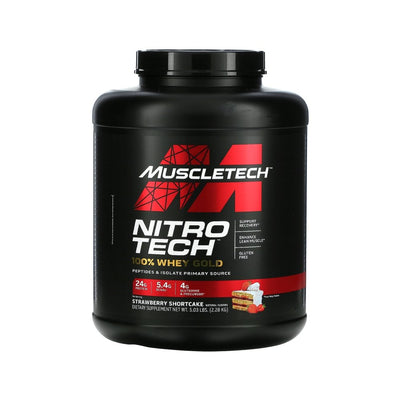 Suplimente antrenament | Nitro Tech Whey Gold 2,27kg, pudra, MuscleTech, Amestec proteic 0