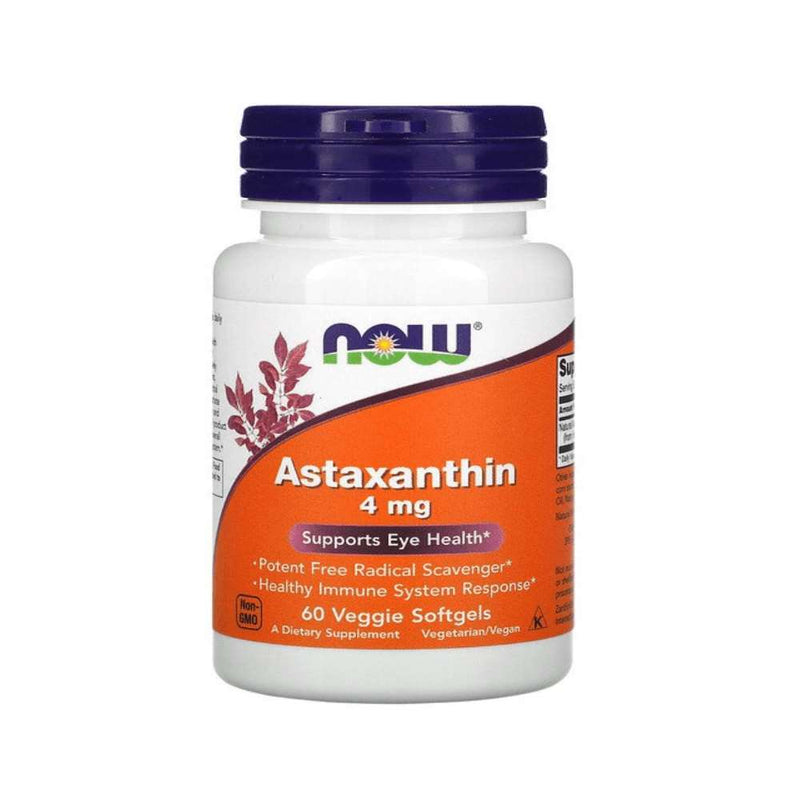 Suplimente Antioxidanti | Astaxantina 60 capsule moi, Now Foods, Supliment antioxidanti sportivi 0