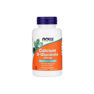 Vitamine si minerale | D-Glucarat de Calciu 500mg, 90 capsule, Now Foods, Supliment alimentar pentru sanatate potrivit pentru vegani 0