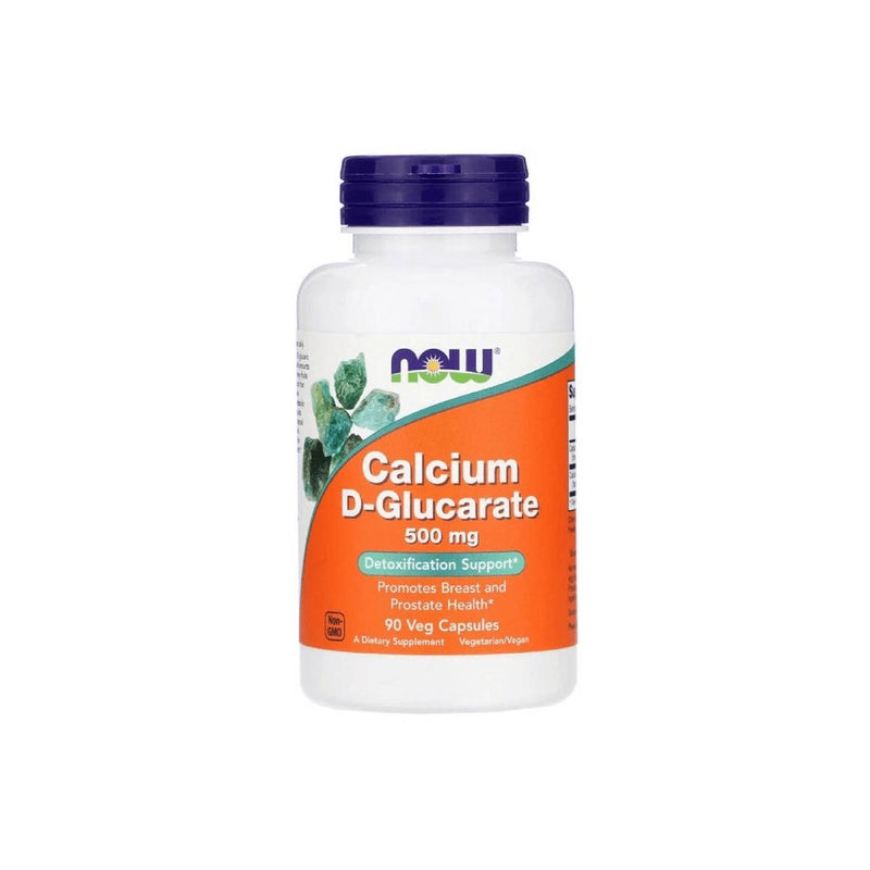 Vitamine si minerale | D-Glucarat de Calciu 500mg, 90 capsule, Now Foods, Supliment alimentar pentru sanatate potrivit pentru vegani 0