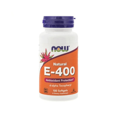 Vitamine si minerale | Vitamina E-400, 100 capsule moi, Now Foods, Supliment antioxidanti pentru imunitate 0