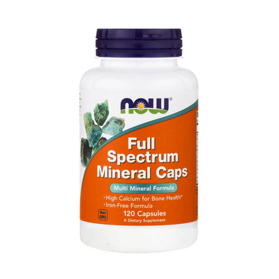 Suplimente pentru oase si articulatii | Full Spectrum Mineral Caps 120 capsule, Now Foods, Complex de minerale 0