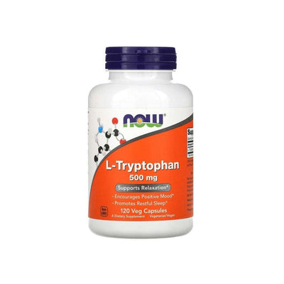 Aminoacizi | L-Triptofan 500mg, 120 de capsule, Now Foods, Supliment alimentar 0