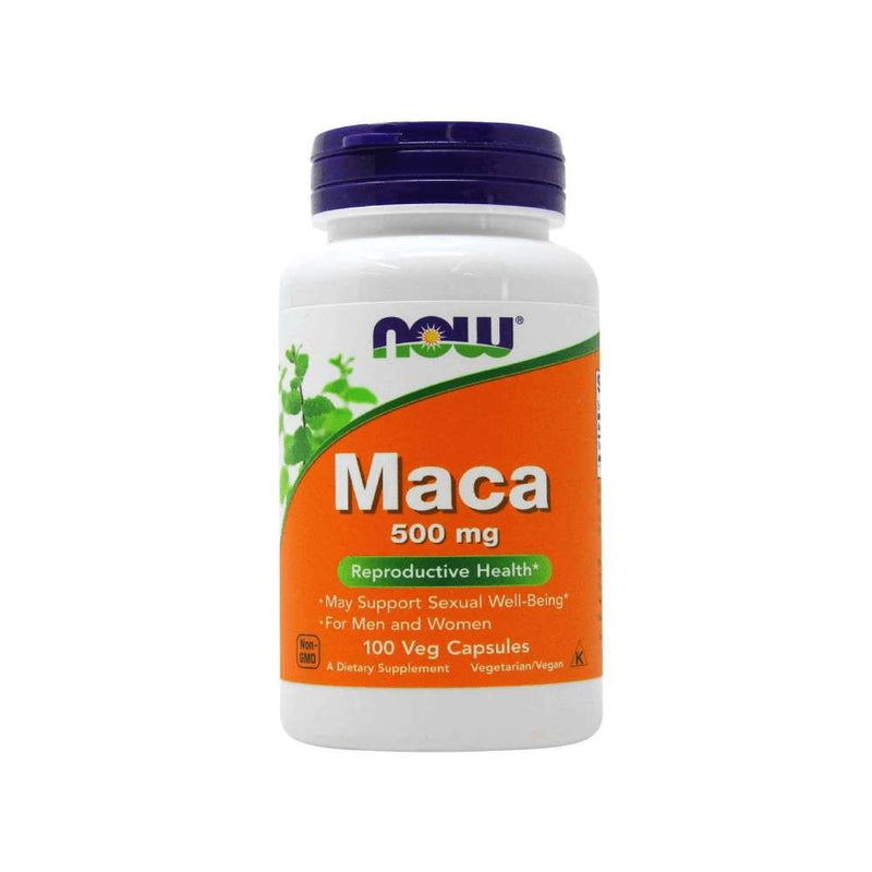 Stimulente hormonale | Maca 500mg, 100 capsule, Now Foods, Supliment stimulare hormonala 0