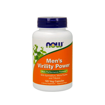 Stimulente hormonale | Men's Virility Power 120 capsule, Now Foods, Supliment vegan sanatate sexuala 0