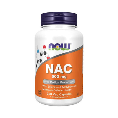 Suplimente pentru sanatate | N-Acetil Cisteina (NAC) 600mg, 250 capsule vegane, Now Foods, Supliment antioxidanti sportivi 0