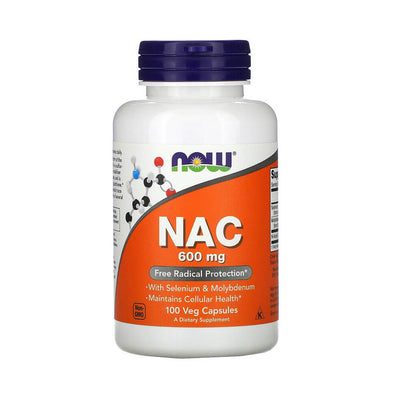 Suplimente pentru sanatate | N-Acetil Cisteina (NAC) 600mg, 100 capsule, Now Foods, Supliment antioxidanti sportivi 0