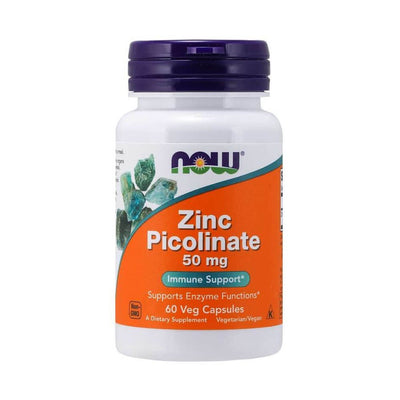 Stimulente hormonale | Zinc picolinat 50mg, 60 capsule, Now Foods, Supliment alimentar pentru sanatate 0