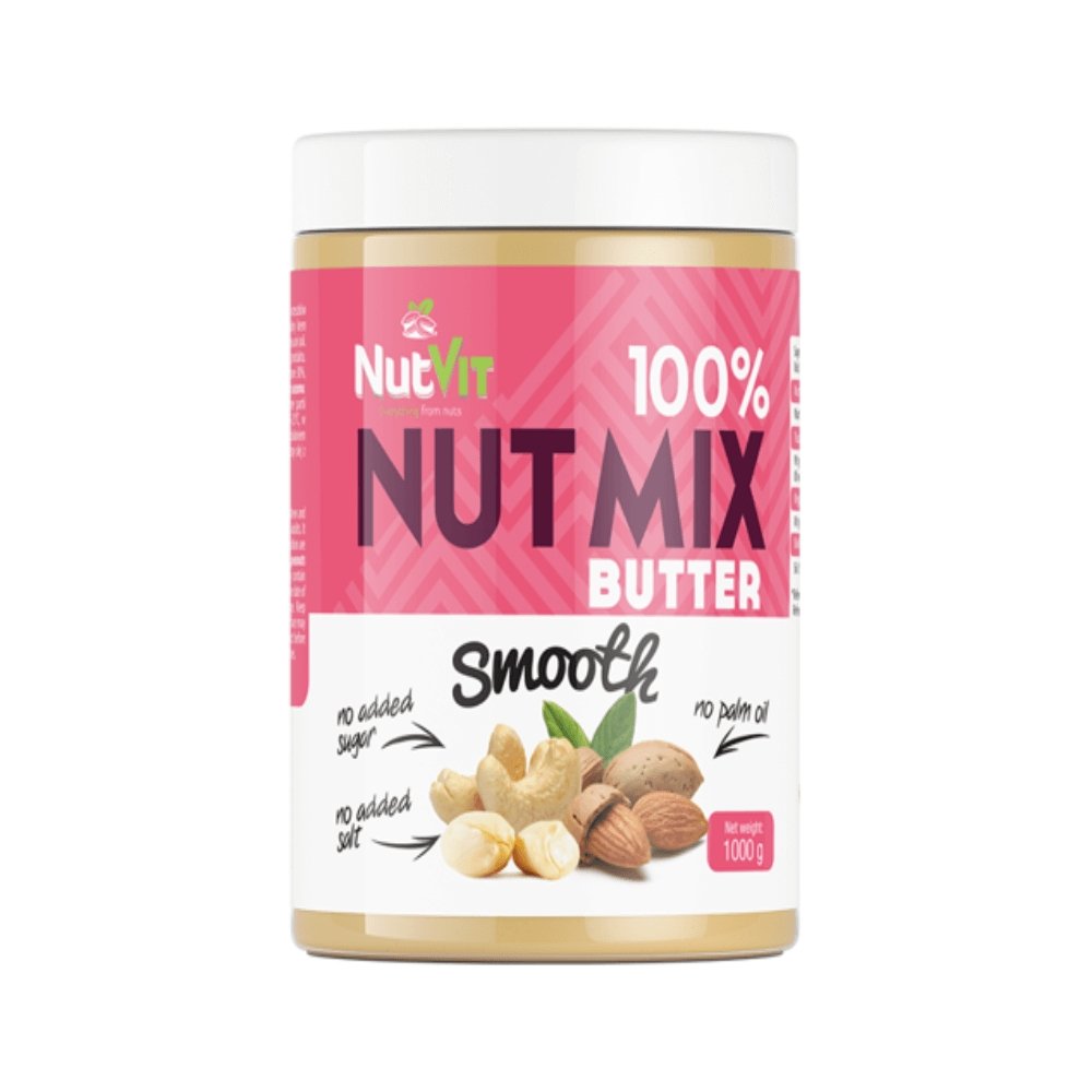 Alimente & Gustari | Unt din mix de alune, 1000g, NutVit, Textura smooth 0