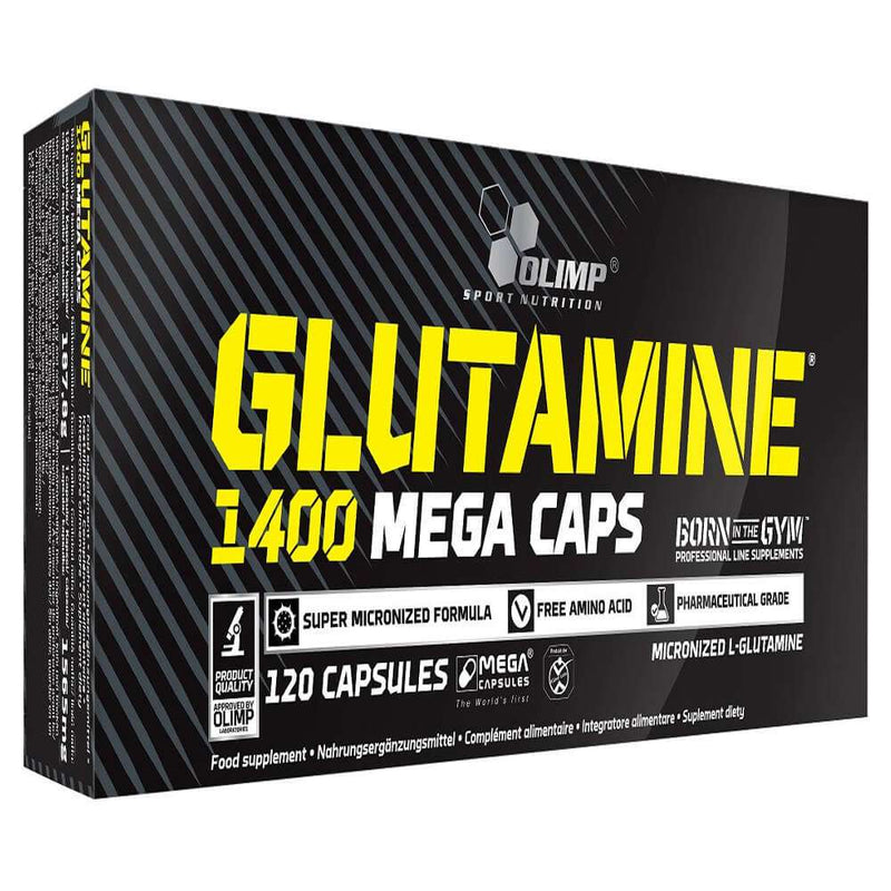 Aminoacizi | L-glutamina 1400mg, 120 capsule, Olimp Sport Nutrition, Supliment pentru refacere 0