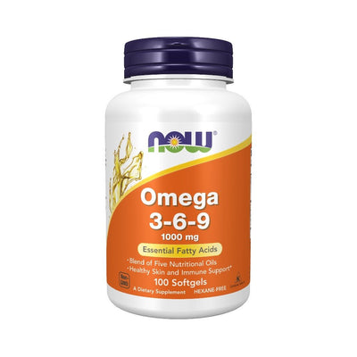 Acizi grasi Omega | Omega 3-6-9 1000mg, 100 capsule, Now Foods, Supliment alimentar pentru sanatate 0